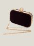 Faux Pearl Decor Chain Evening Bag