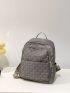 Quilted Studded Decor Classic Backpack