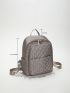 Quilted Studded Decor Classic Backpack
