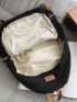 Men Letter Patch Decor Functional Backpack