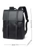 Men Buckle Decor Satchel Backpack