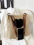 Heart Decor Straw Bag