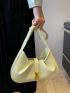 Metal Decor Hobo Bag