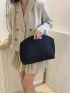 Crocodile Embossed Square Bag