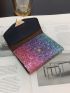 Heart Decor Sequin Small Wallet