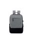 Men Two Tone USB Charging Port Laptop Backpack
