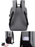 Men Two Tone USB Charging Port Laptop Backpack