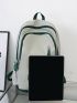 Men Letter Graphic Functional Backpack