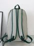 Men Letter Graphic Functional Backpack