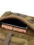 Men Metal Patch Backpack