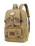Men Metal Patch Backpack