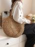 Hollow Out Straw Bag