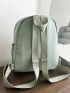 Letter Patch Pocket Front Backpack