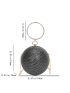Mini Rhinestone Decor Chain Circle Bag