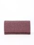 Allover Graphic Flap Long Wallet
