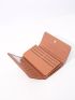 Allover Graphic Flap Long Wallet