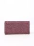 Allover Graphic Flap Long Wallet