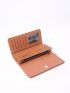 Allover Graphic Flap Long Wallet