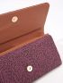 Allover Graphic Flap Long Wallet