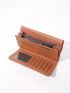 Allover Graphic Flap Long Wallet