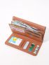 Allover Graphic Flap Long Wallet