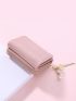 Crocodile Embossed Tassel Decor Small Wallet