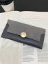 Metal Decor Long Wallet