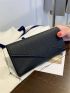 Litchi Embossed Flap Long Wallet
