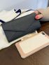 Litchi Embossed Flap Long Wallet