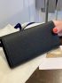 Litchi Embossed Flap Long Wallet