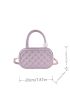 Mini Quilted Double Handle Square Bag