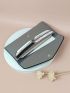 Metal Decor Flap Long Wallet
