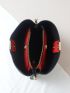 Litchi Embossed Bucket Bag
