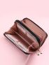 Holographic Letter Graphic Long Wallet