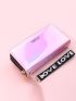 Holographic Letter Graphic Long Wallet