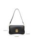Metal Lock Flap Square Bag