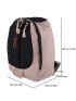 Men Two Tone Letter Patch Decor Casual Daypack