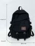 Men Letter Patch Decor Casual Daypack