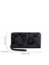 Floral Embossed Long Wallet