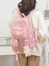 Minimalist Functional Backpack With Bag Charm