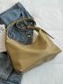 Chain Decor Hobo Bag