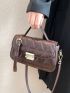 Quilted Flap Square Bag
