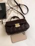 Quilted Flap Square Bag