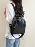 Minimalist Zipper Classic Backpack