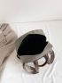 Metal Decor Functional Backpack