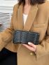 Embossed Detail Long Wallet