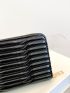 Embossed Detail Long Wallet