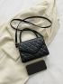 Mini Quilted Flap Square Bag