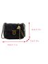 Mini Quilted Design Chain Square Bag