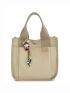 Minimalist Satchel Bag With Bag Charm